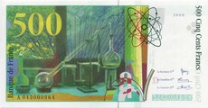 500 francs pierre et marie curie